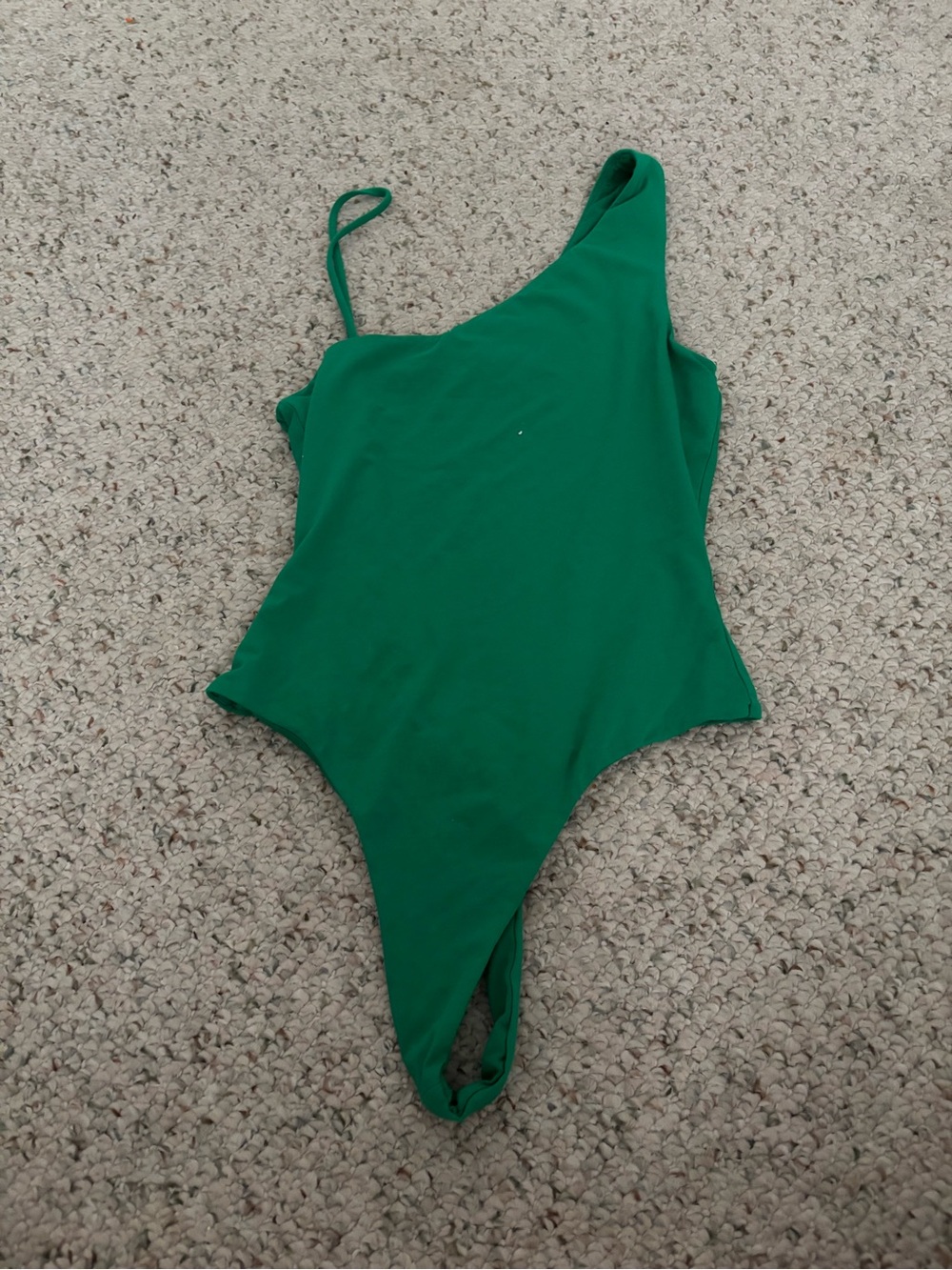 Lovers + Friends One-Shoulder Emerald Green One-Piece